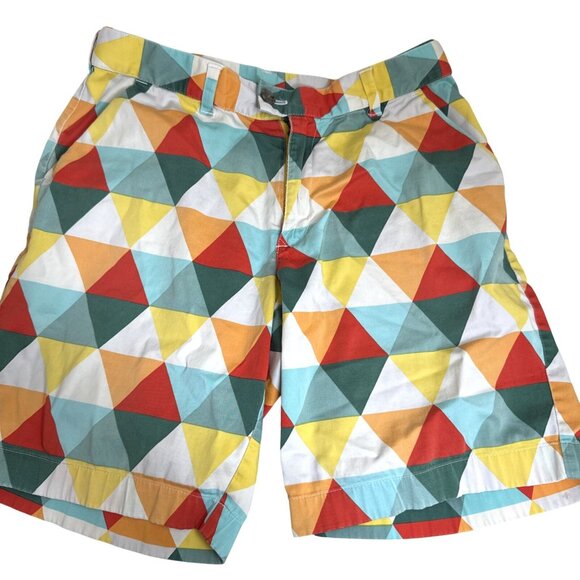 Loudmouth Mens Geometric Patterned Shorts  Size 31 - Picture 1 of 12